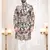 Men's fone swad velvet  self print design in fabric kurta set