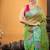 green hand woven silk blend cotton zari work all seasons sarees