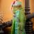 green hand woven silk blend cotton zari work all seasons sarees