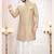 Men's Gold woven jacquard thread and sequence embroidery all over  kurta set