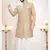 Men's Gold woven jacquard thread and sequence embroidery all over  kurta set
