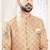 Men's Gold woven jacquard thread and sequence embroidery all over  kurta set