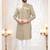 Men's gold woven jacquard - kurta set