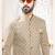 Men's gold woven jacquard - kurta set