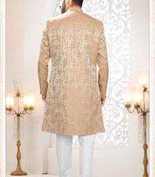 Men's pink woven jacquard - kurta set