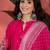 Pink chanderi silk embroidered readymade palazzo dress