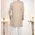 Men's golden woven jacquard self design in fabric kurta set