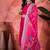 Pink chanderi silk embroidered readymade palazzo dress