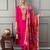 Pink cotton embroidered salwar kameez