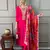 Pink cotton embroidered salwar kameez