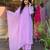 Lavender georgette embroidered salwar kameez