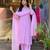 Lavender georgette embroidered salwar kameez