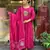 Pink rayon embroidered salwar kameez
