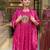 Pink rayon embroidered salwar kameez