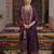 Purple shimmer embroidered salwar kameez