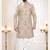 Men's bedge woven jacquard thread embroidery all over  kurta set