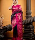 multicolor hand woven linen zari work all seasons sarees