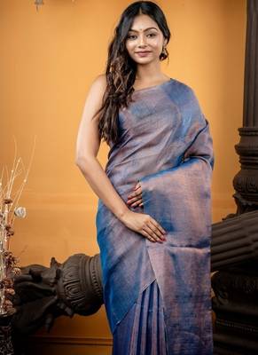 multicolor hand woven linen bengal handloom all seasons sarees 2