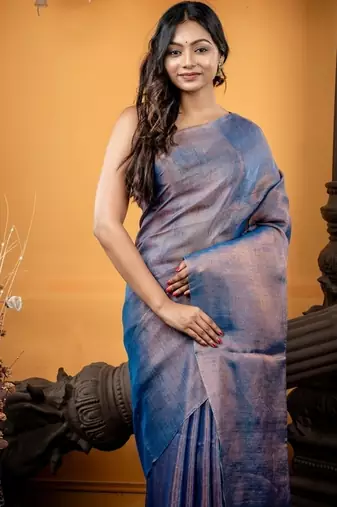 multicolor hand woven linen bengal handloom all seasons sarees