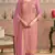 Pink viscose jacquard woven partywear Readymade suit