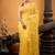 yellow hand woven linen zari work all seasons sarees