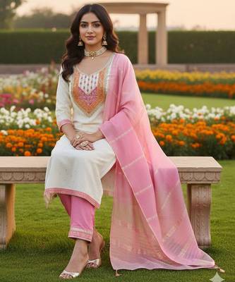 White modal buti woven partywear sawlar kameez 2