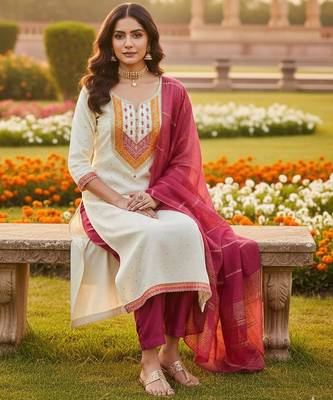 White modal buti woven partywear sawlar kameez 2