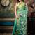 green hand woven silk blend cotton zari work all seasons sarees