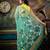 green hand woven silk blend cotton zari work all seasons sarees