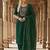 Green modal buti woven partywear sawlar kameez