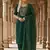 Green modal buti woven partywear sawlar kameez