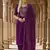 Purple modal buti woven partywear sawlar kameez