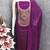 Purple modal buti woven partywear sawlar kameez