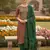 Brown shimmer jacquard ethnic Readymade suit