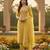 Mustard shimmer jacquard ethnic Readymade suit