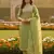 Green shimmer jacquard ethnic Readymade suit