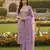 Purple shimmer jacquard ethnic Readymade suit