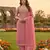 Pink shimmer jacquard ethnic Readymade suit