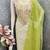 Off white simmer jacquard embroidered partywear Readymade suit