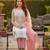 Off white simmer jacquard embroidered partywear Readymade suit