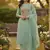 Green simmer embroidered partywear Readymade suit