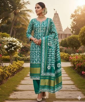 Rama gajji silk ethnic Readymade suit 1