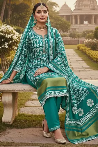Rama gajji silk ethnic Readymade suit
