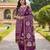 Purple gajji silk ethnic Readymade suit