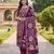 Purple gajji silk ethnic Readymade suit