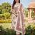 Cream chinon ethnic Readymade suit