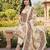 Cream chinon ethnic Readymade suit