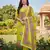 Green chinon ethnic Readymade suit