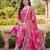 Pink chinon ethnic Readymade suit