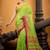 green hand woven cotton bengal handloom all seasons sarees